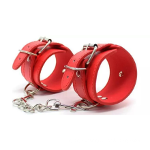 Adult Male Sex Toys Handcuffs and Ankle Cuffs Soft Leather Bondage Sexy Product